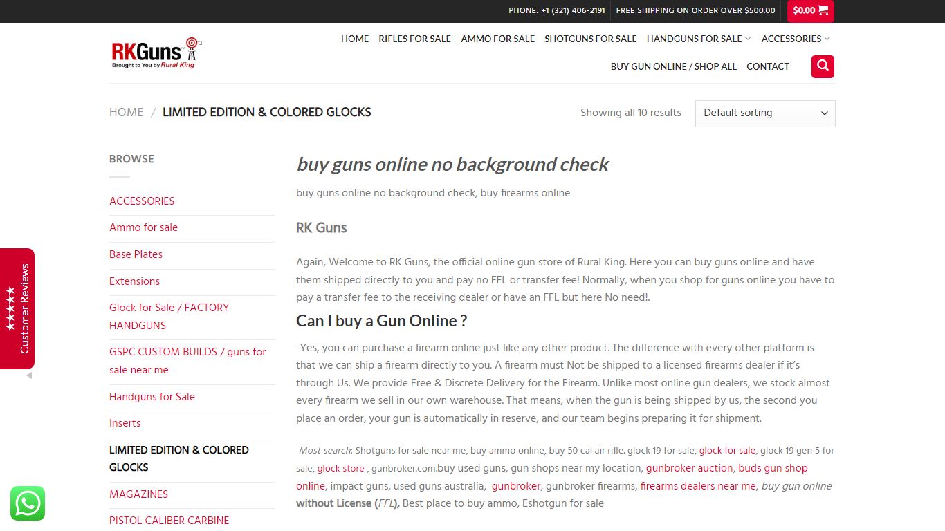 buy guns online no background check